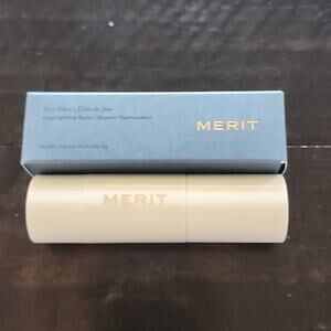 MERIT BEAUTY Day Glow Highlighting Balm Shade Bounce Rose Gold Full Size